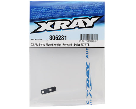 XRAY X4 - ALU SERVO MOUNT HOLDER - FORWARD - SWISS 7075 T6 - 306281
