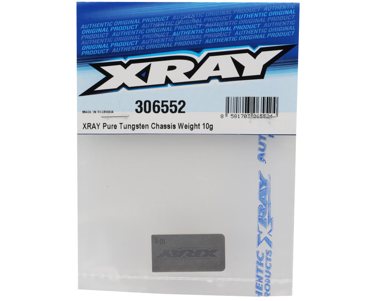 XRAY X4 - XRAY PURE TUNGSTEN CHASSIS WEIGHT 10g - 306552