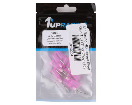 1UP Racing - HD Curved Steel CA Glue Tips (Thick Glue) (10) - 10204