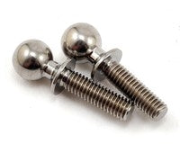 Team Associated RC10 B6 10mm Factory Heavy Duty Titanium Ball Stud Set (2)