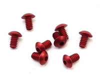 CRC - 3/16x4-40 Aluminum Button Head Screw (8) (Red) (CLN14332)