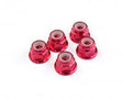 Roche - M4 Aluminum Locknut (Red), 5 pcs