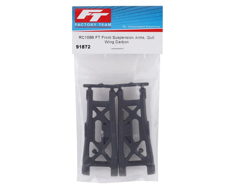 Team Associated - RC10B6 Factory Team Carbon Front Suspension "Gullwing" Arms - 91872