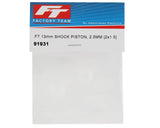 Team Associated - Factory Team 13mm 2.5mm Shock Piston (2) (2x1.5mm) - 91931