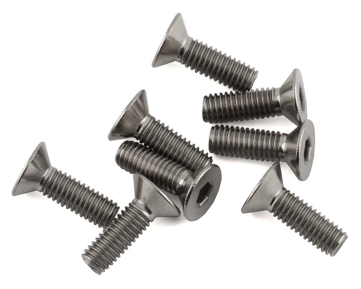Mugen Seiki - 3x10mm SJG Titanium Flat Head Screw (8) - B0741TA
