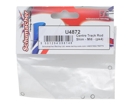 Schumacher -  Center Track Rod Shim (4) - U4872