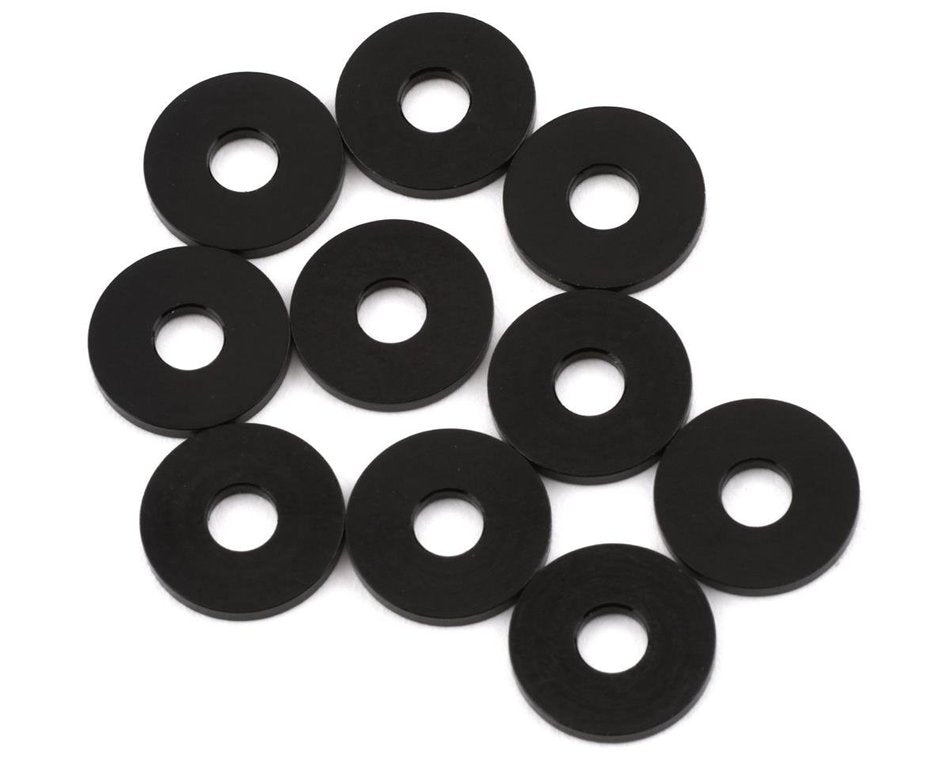XRAY X4 - ALU SHIM 3X9X1.0MM - BLACK (10) - 303118-K